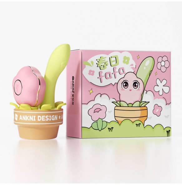 Ankni - Spring fafa Suction Vibrator (Chargeable - Green)